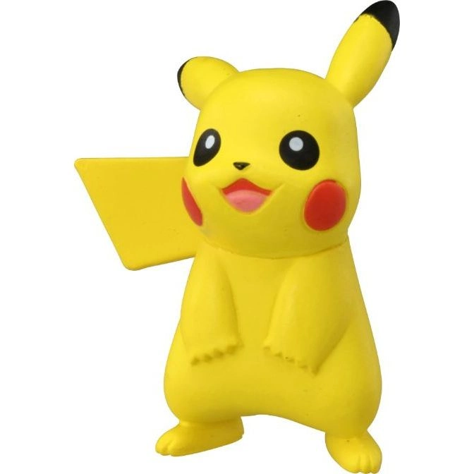  Yellow Pikachu toy figure with red cheeks and black-tipped ears.