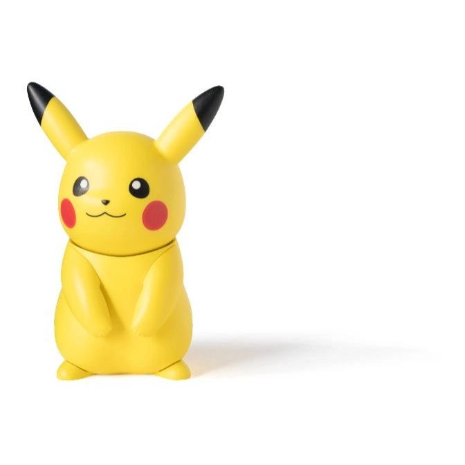  Yellow Pikachu toy figure with black-tipped ears and red cheeks.